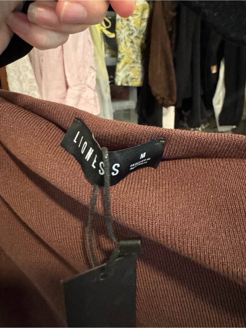 Lioness Brown One-Shoulder Ruched Side-Slit Maxi Dress - Picture 5 of 5